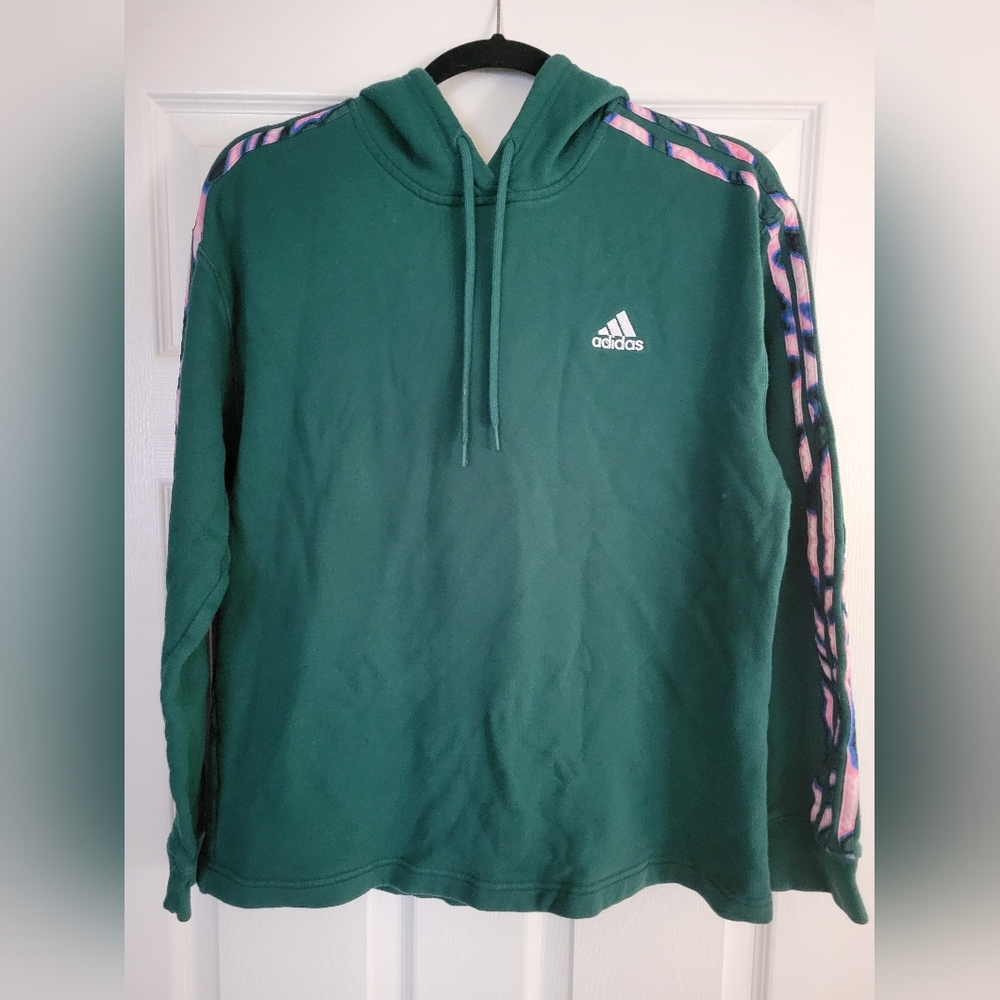 Adidas Vibrant Print 3-Stripes Hoodie